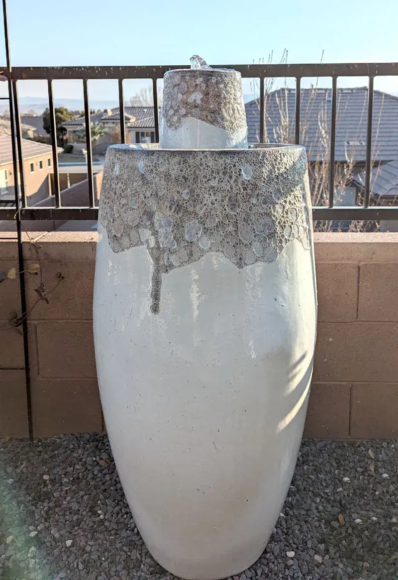 Double layered water fountain